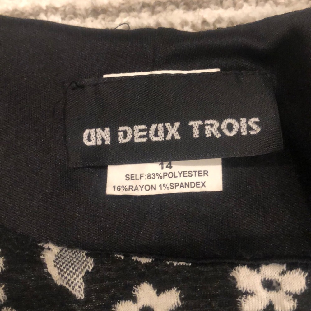 Black Floral Print Dress - Picture 4 of 4